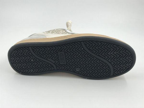 4B12 dam sneaker led goud/wit (playnew D2007 goud/wit ) - Stiletto Schoenen (Oudenaarde)