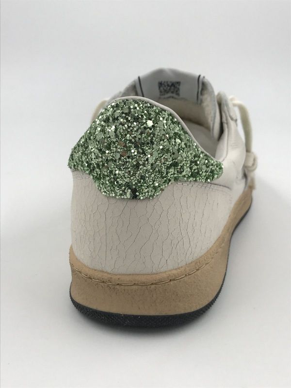 4B12 dam sneaker led wit/groen (playnew D2014 wit/groen) - Stiletto Schoenen (Oudenaarde)