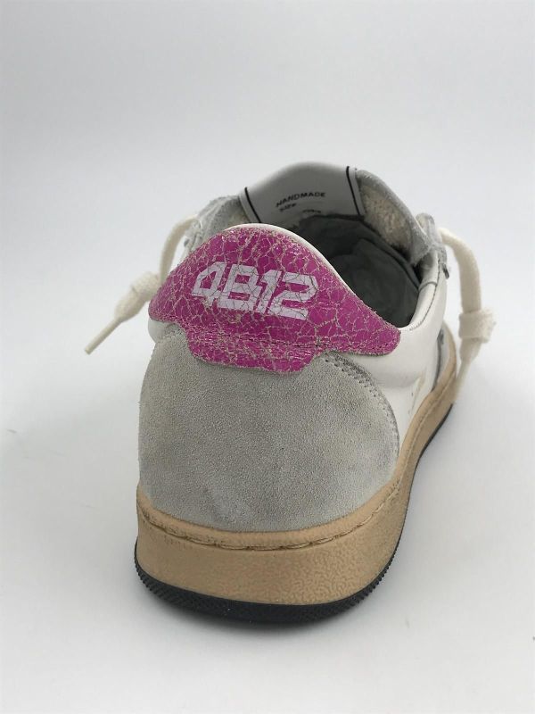 4B12 dam sneaker led wit (playnew D202 bianco/fuxia) - Stiletto Schoenen (Oudenaarde)