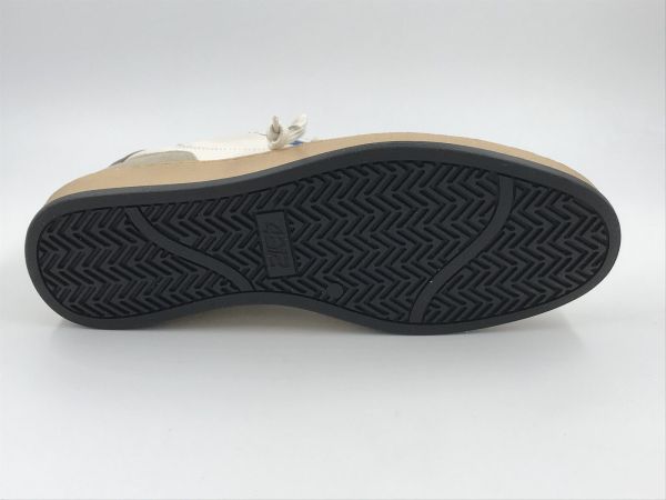 4B12 her sneaker led wit/blauw (playnew U1005 offwhite/blu) - Stiletto Schoenen (Oudenaarde)