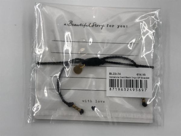 aBStory gemstone card black onyx (BL22474 gemstone card black onyx) - Stiletto Schoenen (Oudenaarde)