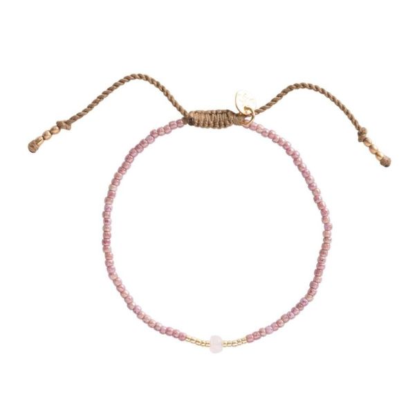 aBStory knowing rose quartz bracelet GC (BL23224 knowing rose quartz bracelet GC) - Stiletto Schoenen (Oudenaarde)