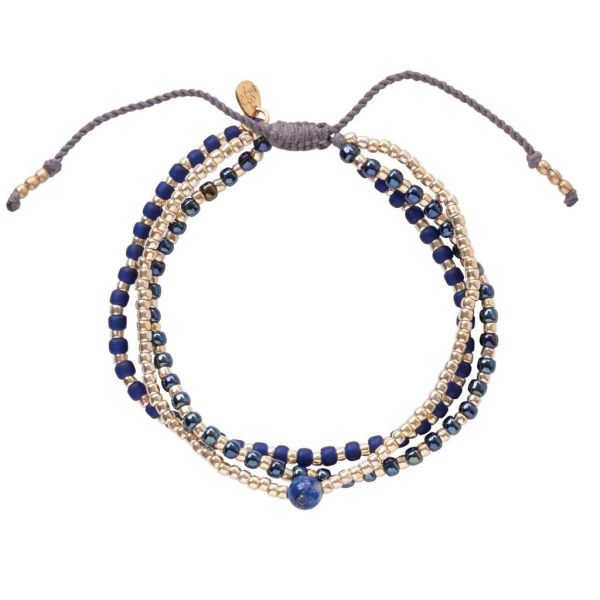 aBStory loyal lapis lazuli bracelet GC (BL23186 loyal lapis lazuli bracelet GC) - Stiletto Schoenen (Oudenaarde)