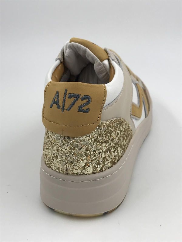 A72 dam bask led beige (034 beige/white/gold71) - Stiletto Schoenen (Oudenaarde)