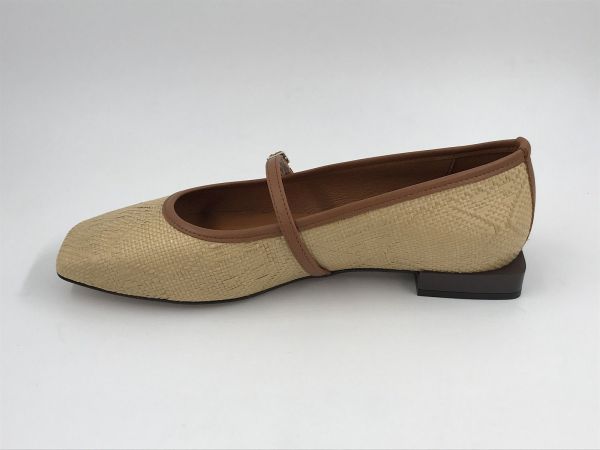 Angel dam ball rafia/led beige (25005 raffia camello dream recuero) - Stiletto Schoenen (Oudenaarde)