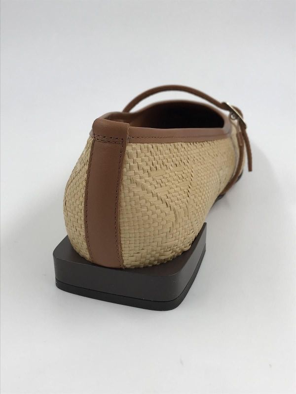 Angel dam ball rafia/led beige (25005 raffia camello dream recuero) - Stiletto Schoenen (Oudenaarde)