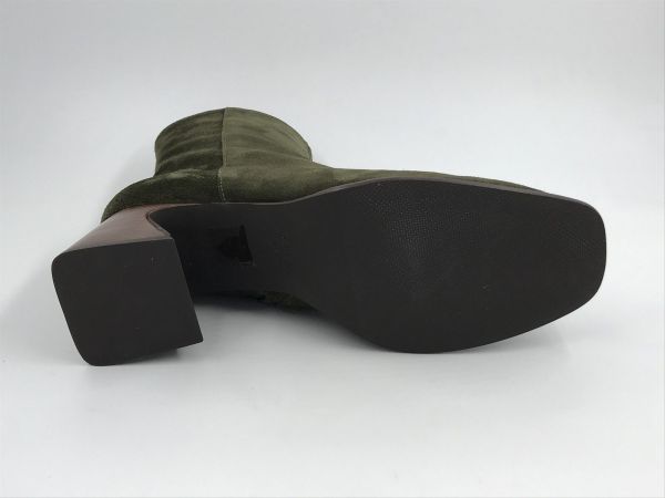 Angel dam KLaars suède groen (25569 507O dremia basket thyme) - Stiletto Schoenen (Oudenaarde)