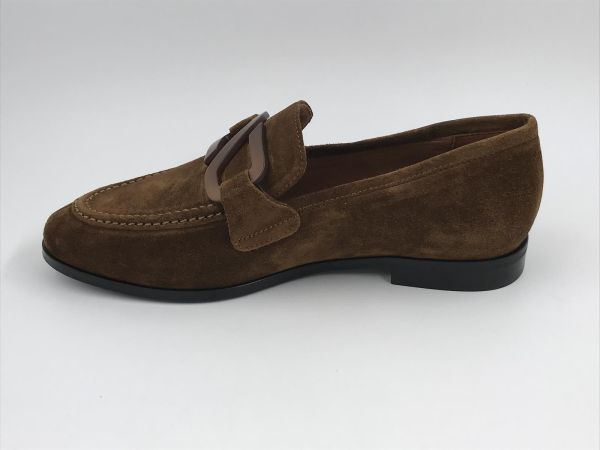 Angel dam moc suède bruin (24513 614A basket mogano zasai) - Stiletto Schoenen (Oudenaarde)