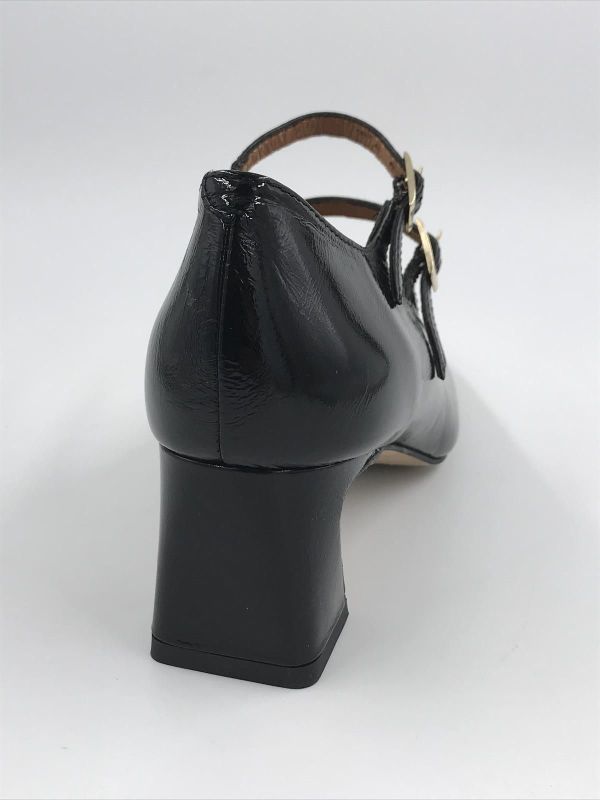 Angel dam pump lakled zwart (24529 275A venice negro damdo) - Stiletto Schoenen (Oudenaarde)