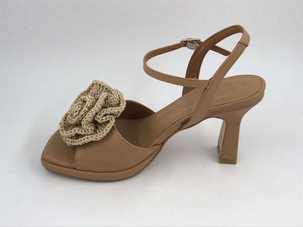 Angel dam sand led caramel (25078 dream nirvana flor crochet nat) - Stiletto Schoenen (Oudenaarde)