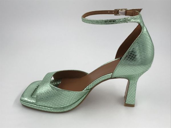 Angel dam sand led metallic mint (24083 teseo mica) - Stiletto Schoenen (Oudenaarde)