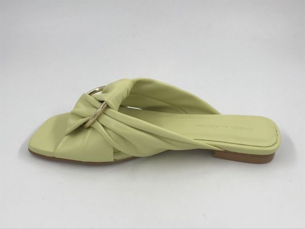 Angel dam slipper led geel (26026 next canarino) - Stiletto Schoenen (Oudenaarde)