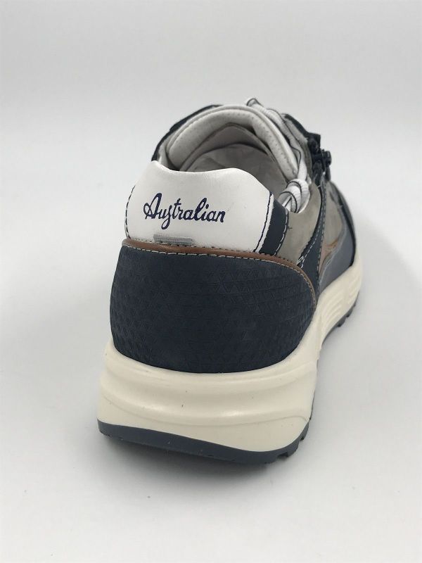 Austr her runner nub blauw (15.1703.01-S02 hawker blue leather) - Stiletto Schoenen (Oudenaarde)