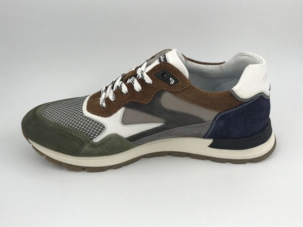 Austr her runner nub grey (15.1669.02-K16 tiago grey combi leather) - Stiletto Schoenen (Oudenaarde)