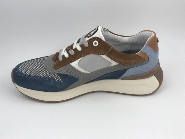 Austr her runner nub grijs (15.1651.01-KE2 kyoto grey leather) - Stiletto Schoenen (Oudenaarde)