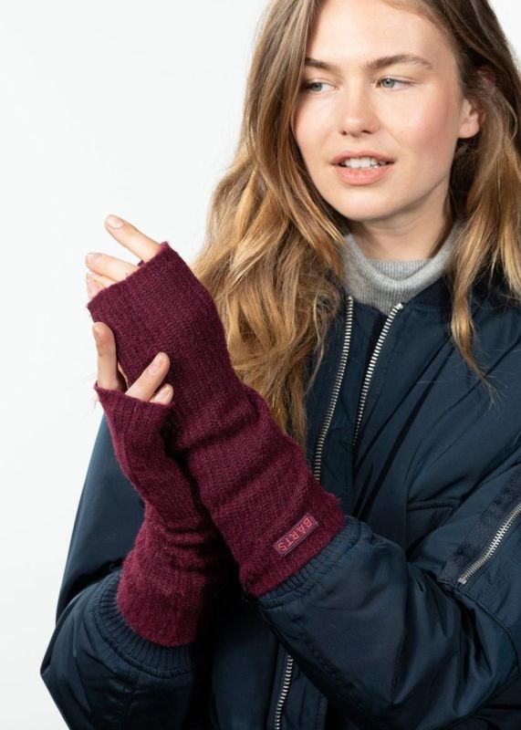 Barts Ardelve fingerless gloves bordeaux (6906025) - Stiletto Schoenen (Oudenaarde)