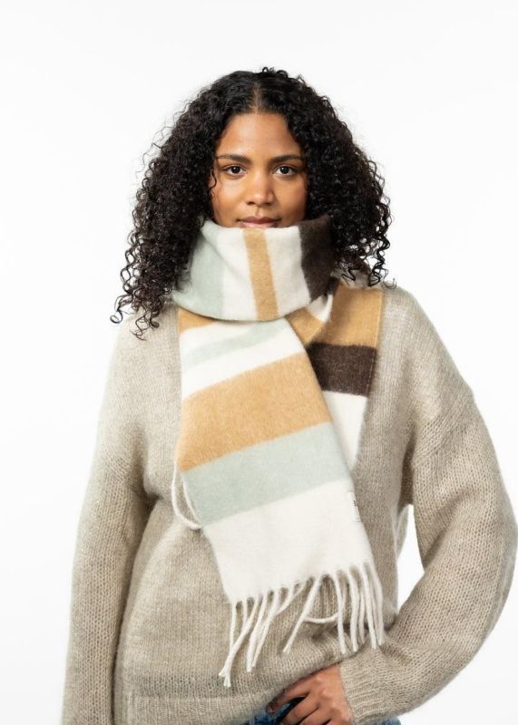 Barts Eluzabeth scarf dark brown (32780201) - Stiletto Schoenen (Oudenaarde)