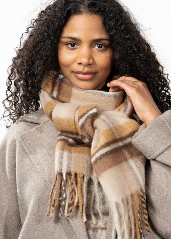 Barts Lorianti scarf light brown (6936024) - Stiletto Schoenen (Oudenaarde)