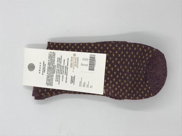 BS Dina small dots sock burgundy (0000848900) - Stiletto Schoenen (Oudenaarde)