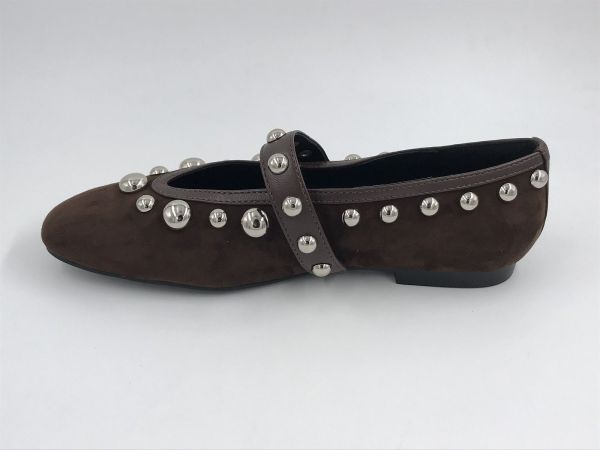 bibi lou dam bal suède marron (717Z30VK-I25 marron) - Stiletto Schoenen (Oudenaarde)
