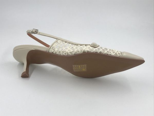 bibi lou dam dec/sand led/tex off white (637Z74VK-H-V26) - Stiletto Schoenen (Oudenaarde)