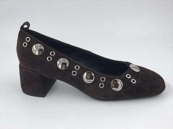 bibi lou dam pump suède bruin (713Z30VK-H-I26 brown) - Stiletto Schoenen (Oudenaarde)
