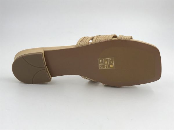 bibi lou dam slipper led raffia beige (760Z69VK-Y-V25) - Stiletto Schoenen (Oudenaarde)