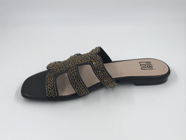 bibi lou dam slipper negro (837Z94HG-V20) - Stiletto Schoenen (Oudenaarde)