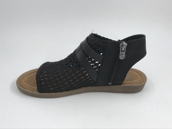 blowfish dam sand vegan zwart (dream micrometallic black) - Stiletto Schoenen (Oudenaarde)