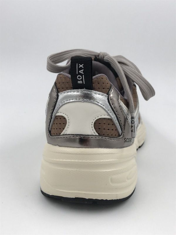 Boax runner suède bruin/zilver (Score 6010 bruin/zilver) - Stiletto Schoenen (Oudenaarde)