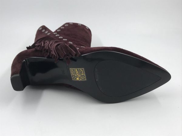 bruno Pr dam KLaars suède bordeaux (BO1105 crosta barolo) - Stiletto Schoenen (Oudenaarde)