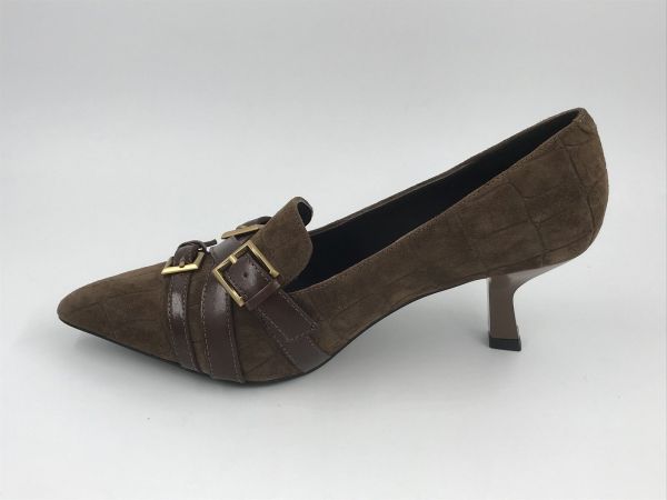 bruno Pr dam pump suède bruin (BO0504 cocco camoscio venice acero+ace) - Stiletto Schoenen (Oudenaarde)