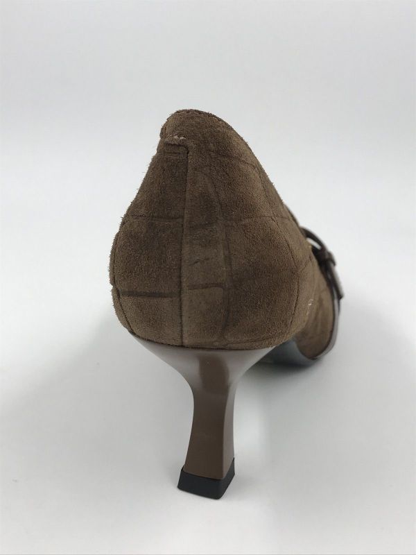 bruno Pr dam pump suède bruin (BO0504 cocco camoscio venice acero+ace) - Stiletto Schoenen (Oudenaarde)