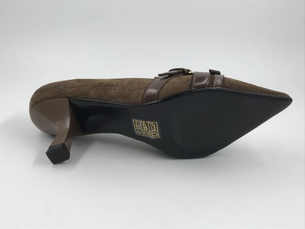 bruno Pr dam pump suède bruin (BO0504 cocco camoscio venice acero+ace) - Stiletto Schoenen (Oudenaarde)