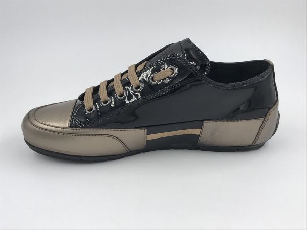 Candice Cooper dam sneaker lak bronze-bl (001 2017931 07 1Q73 met nappa zw-brons) - Stiletto Schoenen (Oudenaarde)