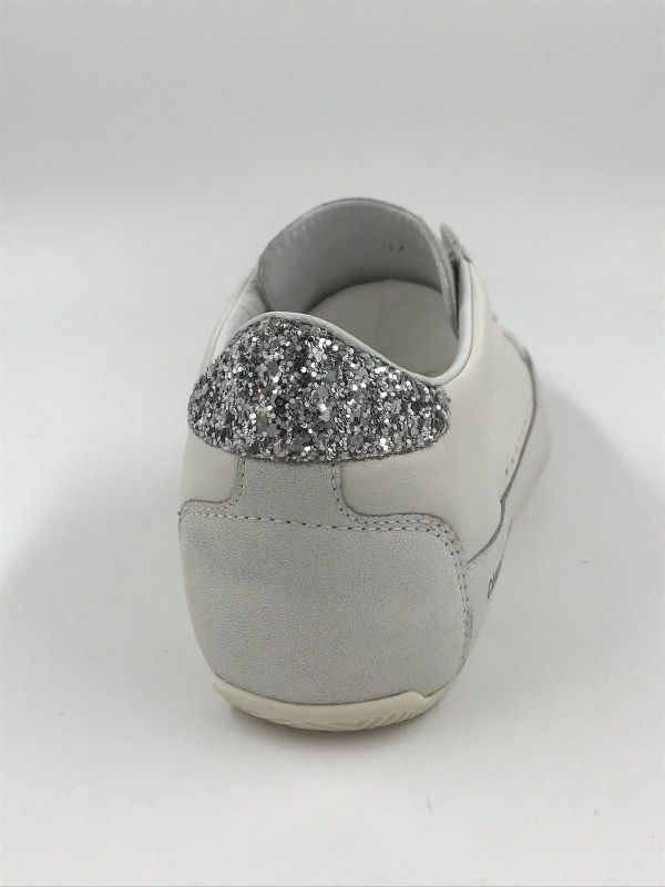 Candice Cooper dam sneaker led wit/zw (0012018263.06.1A06 dafne dusty calf velvet) - Stiletto Schoenen (Oudenaarde)