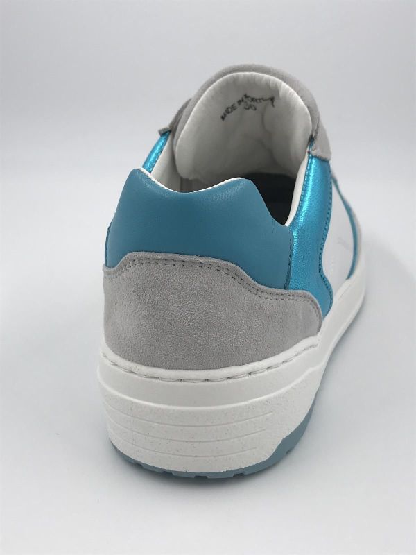 CDL dam sneaker led wit/turqoise (231097 harbour mist/white/blue c) - Stiletto Schoenen (Oudenaarde)