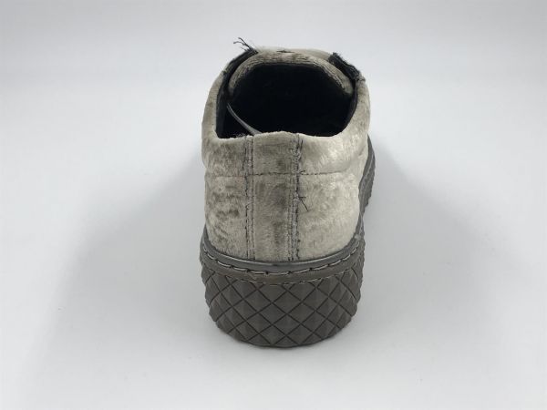 CDL dam sneaker velvet mid grey (182303 ACTONW) - Stiletto Schoenen (Oudenaarde)