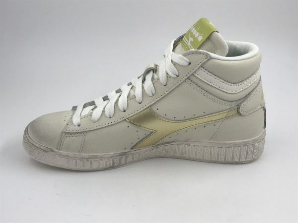 Dia dam bask white/endive (501.179494 d1197 game L high waxed metal) - Stiletto Schoenen (Oudenaarde)