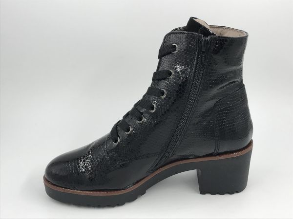 DLS dam bottine lak zwart (6410 V01 madame nero) - Stiletto Schoenen (Oudenaarde)