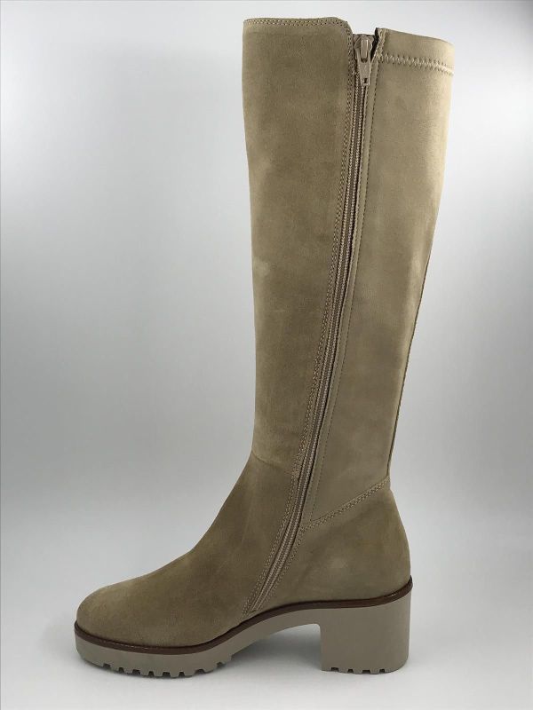 DLS dam Llaars suède beige (6413 V03 velour avena) - Stiletto Schoenen (Oudenaarde)