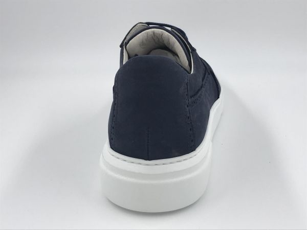 DLS Her led sneaker nubuk blauw (4724) - Stiletto Schoenen (Oudenaarde)