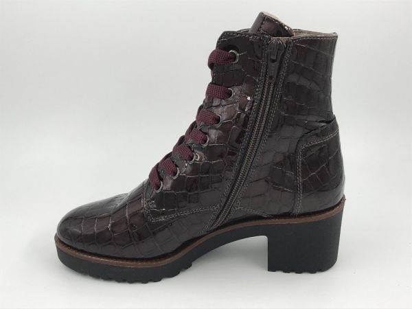 DLS dam bot lak croco bruin (7212 V04 navajo TDM) - Stiletto Schoenen (Oudenaarde)