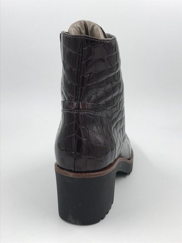 DLS dam bot lak croco bruin (7212 V04 navajo TDM) - Stiletto Schoenen (Oudenaarde)