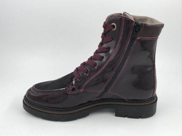 DLS dam bot lak led bordeaux (7195 scillak bordo) - Stiletto Schoenen (Oudenaarde)