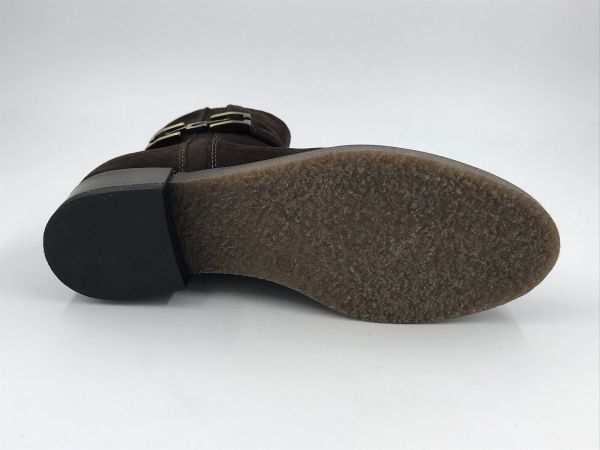 DLS dam Klaars suède bruin (7205 V02 velour cacao) - Stiletto Schoenen (Oudenaarde)