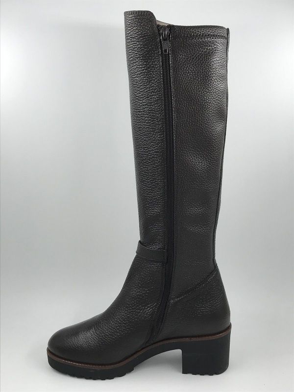 DLS dam Llaars led bruin stretch (7215 V08 dollaro ebano stretch) - Stiletto Schoenen (Oudenaarde)