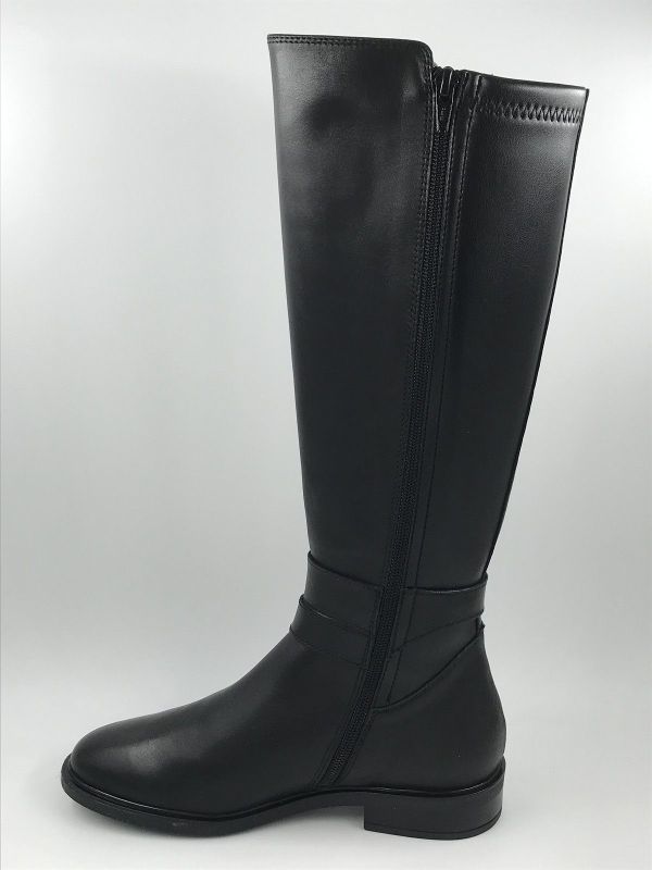 DLS dam Llaars led zwart stretch (7188 vitello nero stretch) - Stiletto Schoenen (Oudenaarde)