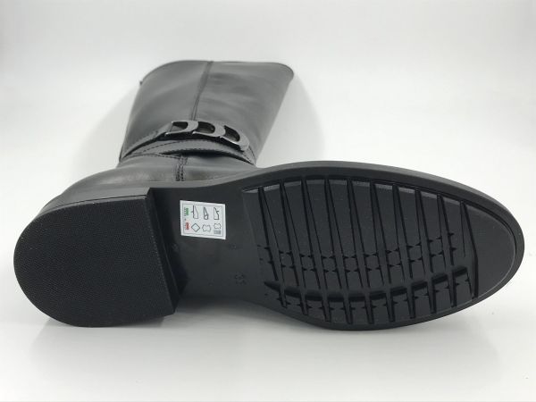 DLS dam Llaars led zwart stretch (7188 vitello nero stretch) - Stiletto Schoenen (Oudenaarde)