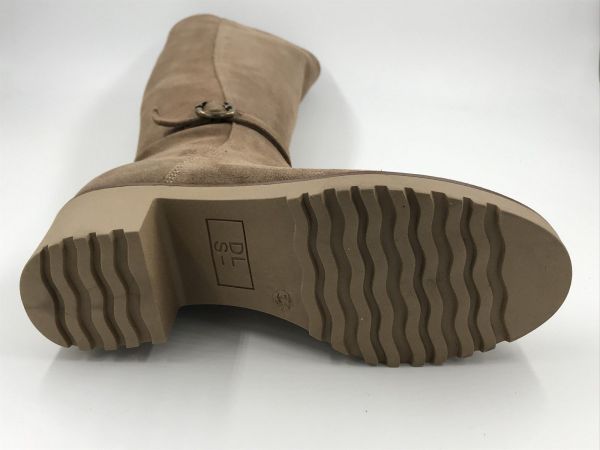 DLS dam Llaars suède beige stretch (7243 V02 velour shore stretch) - Stiletto Schoenen (Oudenaarde)